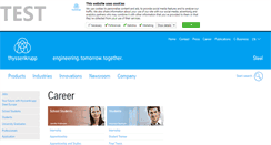 Desktop Screenshot of karriere.thyssenkrupp-steel-europe.com